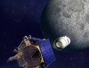 Rappresentazione artistica della missione Lcross (fonte: NASA) (ANSA)