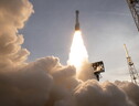 Il lancio del Falcon 9 con la sonda sudcoreana diretta alla Luna (ANSA)