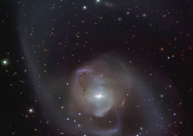 La galassia Ngc 7727 ripresa dallo strumento Fors2 installato sul Vlt (fonte: ESO) © Ansa