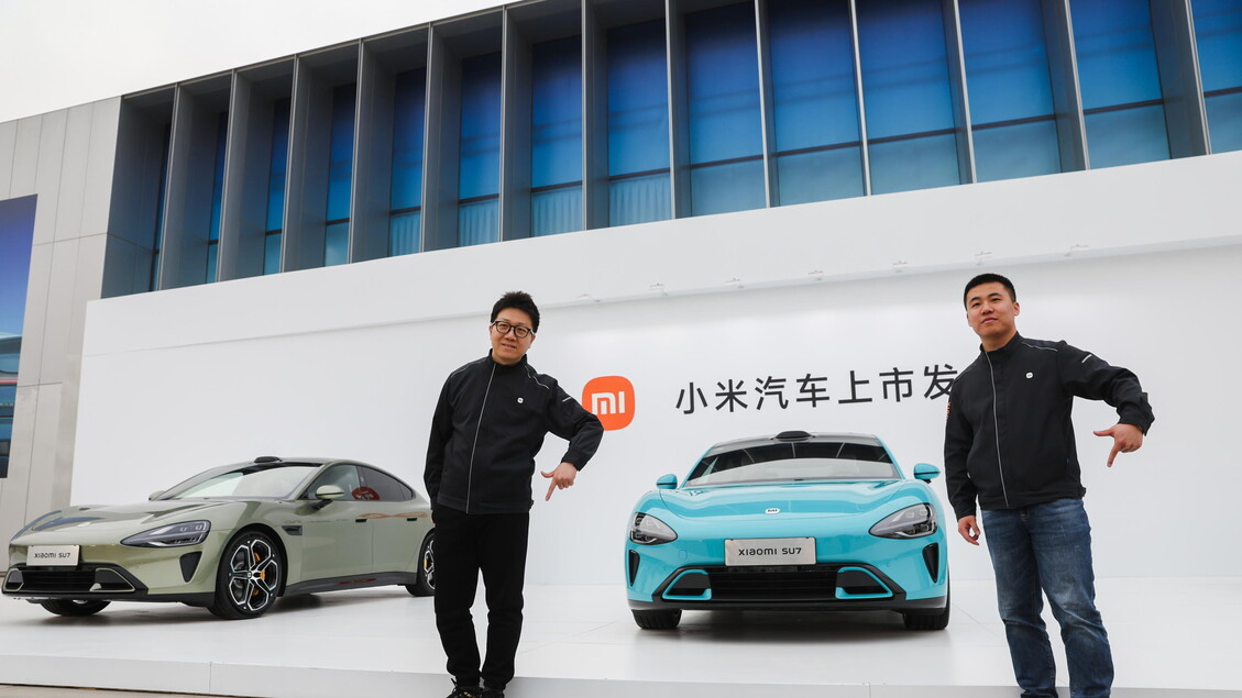 Xiaomi launches new electric car Xiaomi SU7 in Beijing © ANSA/EPA