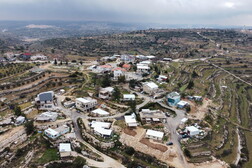 Un insediamento nell'area di colonizzazione ebraica del Gush Etzion