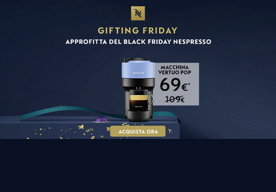 Offerta Nespresso: macchina Vertuo Pop a 69€ anzichè 109€