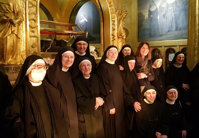 Le monache di clausura del monastero di Santa Rita da Cascia (ANSA)