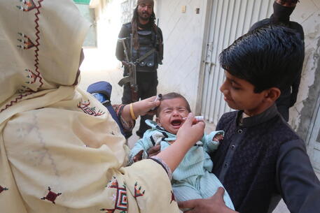 Campagna vaccinale in Quetta. Immagine Unicef © EPA