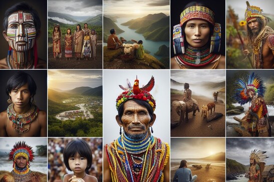 Il sondaggio ha coinvolto 3.000 persone provenienti da 19 comunità indigene di tutto il mondo  (fonte: immagine generata dal sistema di IA Microsoft Bing - Image Creator)