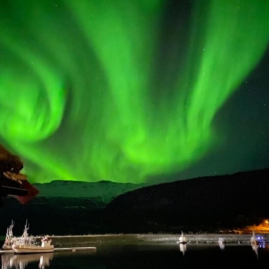 L'aurora boreale. foto Antonella Villani
