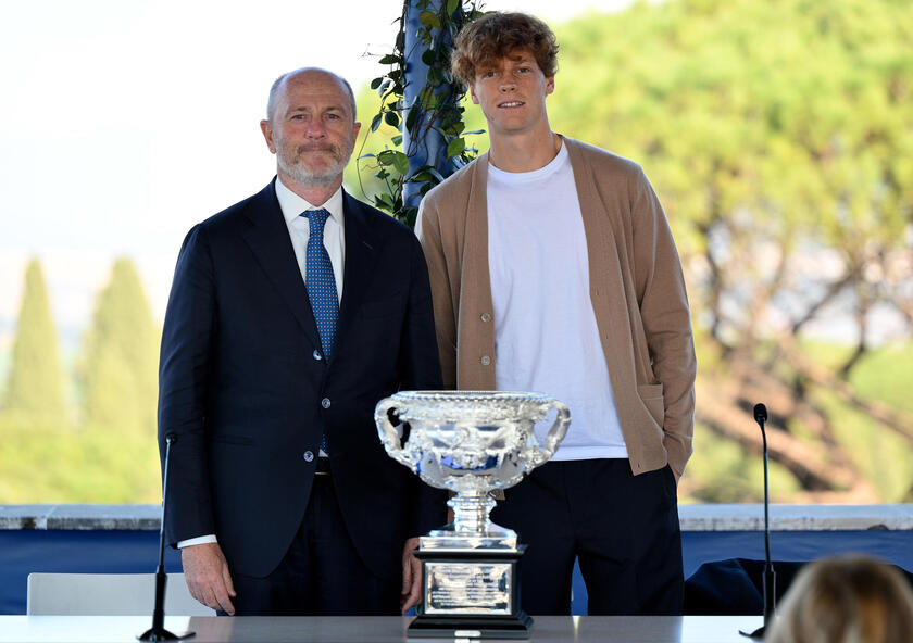 Italian tennis player Jannik Sinner's press conference