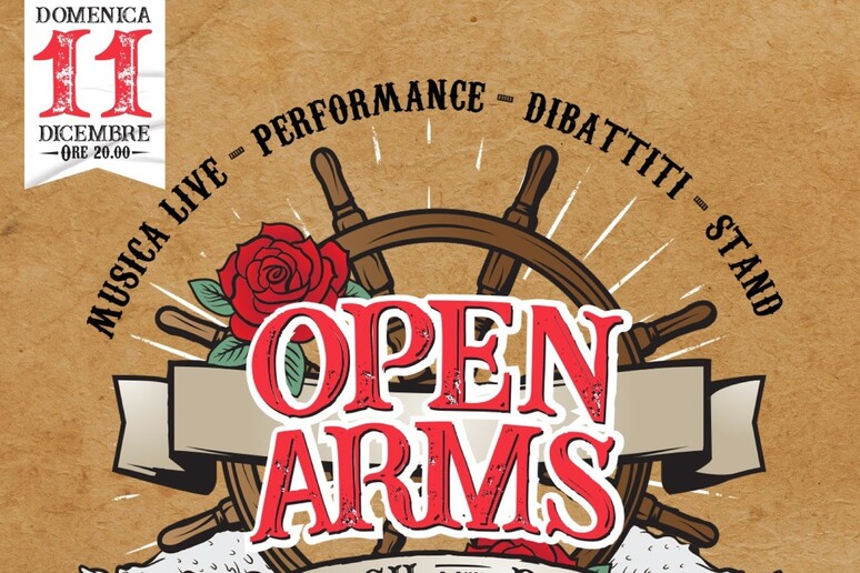 11 dicembre 2022 a Roma evento per Open Arms - RIPRODUZIONE RISERVATA