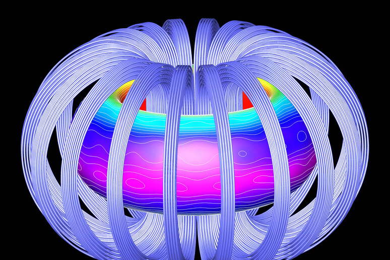 Rapprsentazione grafica del plasma nell 'anello del reattore sperimentale a fusione Iter (fonte: Oak Ridge National Laboratory) - RIPRODUZIONE RISERVATA