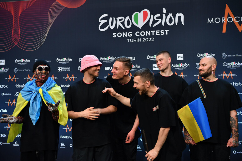 Gli ultimi vincitori dell 'Eurovision 2022, Kalush Orchestra - RIPRODUZIONE RISERVATA