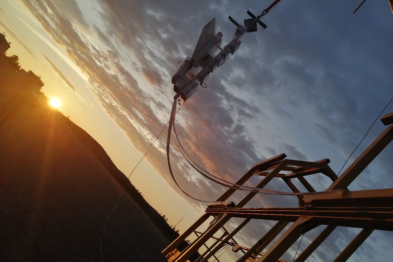 Un momento del test in volo di Hermes (fonte: INGV) - RIPRODUZIONE RISERVATA