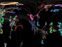 Rappresentazione grafica della rete di relazioni fra gli anticorpi (fonte: Aida Pitarch da Wikipedia) (ANSA)