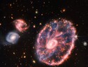 La galassia Ruota di carro svelata dal telescopio spaziale James Webb (fonte: NASA, ESA, CSA, STScI) (ANSA)