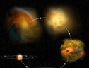 I diversi stadi della formazione stellare (fonte: Bill Saxton, Nrao/Aui/Nsf) (ANSA)