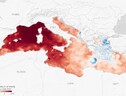 L’ondata di caldo che ha investito il mar Mediterraneo nell’estate 2022 (fonte: ESA, Data: EU Copernicus Marine Service Information) (ANSA)
