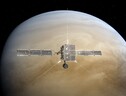 Rappresentazione artistica del rendezvouz di Solar Orbiter con Venere (fonte: ESA/ATG medialab) (ANSA)