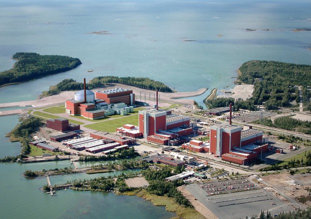 La centrale nucleare Epr Olkiluoto che si trova in Finlandia (fonte: Teollisuuden Voima Oy) © Ansa
