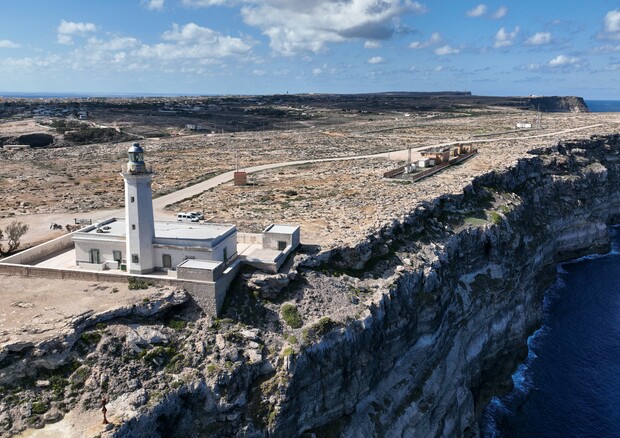 La stazione climatica di Lampedusa (fonte: CNR) (ANSA)