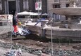 Scudetto Napoli, i danni in piazza Trieste e Trento dopo i festeggiamenti © ANSA