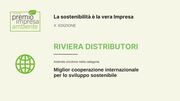 Premio Impresa Ambiente, Dalla Riva: 'Sostenibilita' non ha fine, miglioriamo ancora'