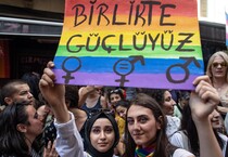 Manifestazioni in Turchia in favore dei diritti Lgbt (ANSA)