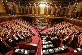L'Aula del Senato in una foto d'archivio (ANSA)