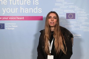 Silvia Casisi, 17enne da Udine, 'una settimana della salute mentale' per il Futuro dell'Ue (ANSA)