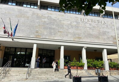 Tribunale Tempio Pausania, processo a Ciro Grillo (ANSA)