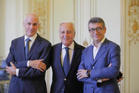Carlo Cap, AD di Bip, Nino Lo Bianco, Presidente, e Fabio Troiani, AD © ANSA