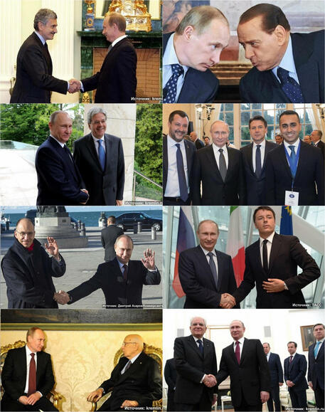 L'ambasciata russa posta foto di Putin con i politici italiani © ANSA