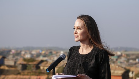US actress Angelina Jolie visits Rohingya camp in Bangladesh (ANSA)