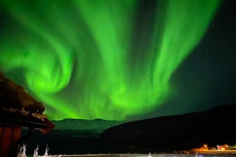 Un'aurora boreale (fonte: Antonella Villani)