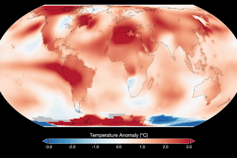 Nella mappa le anomalie della temperatura globale a luglio 2023, rispetto alla temperatura media di questo mese dal 1951 al 1980 (fonte: NASA’s Goddard Institute for Space Studies)