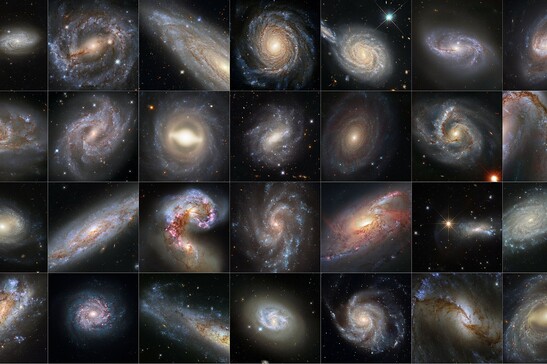 Galassie fotografate dal telescopio spaziale Hule (fonte: NASA, ESA, da Wikipedia)
