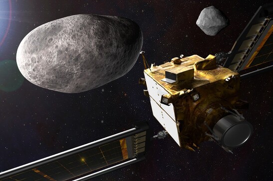 L’impatto della sonda Dart della Nasa ha completamente rimodellato l’intero asteroide Dimorphos (fonte: NASA/Johns Hopkins APL)