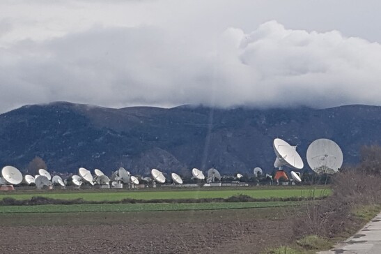 Le antenne del Centro spaziale del Fucino (fonte: Leonardo De Cosmo)
