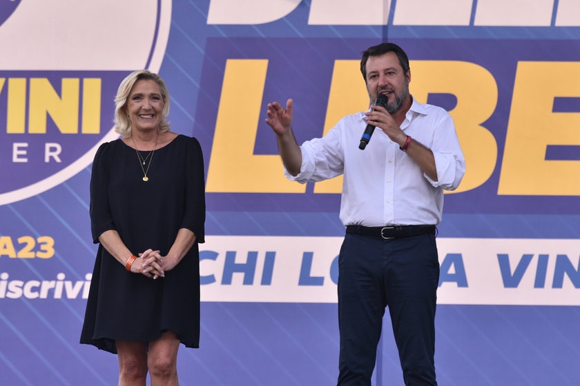 Le Pen, noi in Francia e Lega in Italia lottiamo per libertà - RIPRODUZIONE RISERVATA
