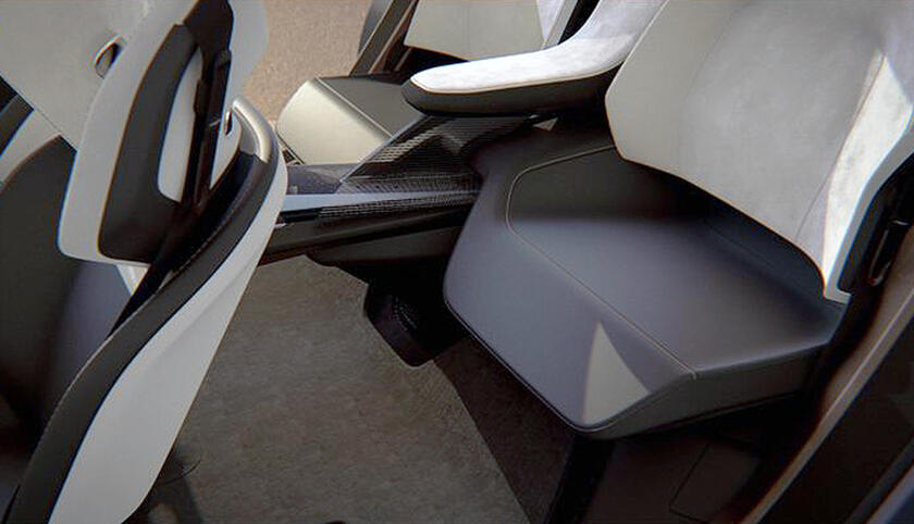 Chrysler Halcyon, salotto  'autonomo ' per quattro dal design minimalista - RIPRODUZIONE RISERVATA