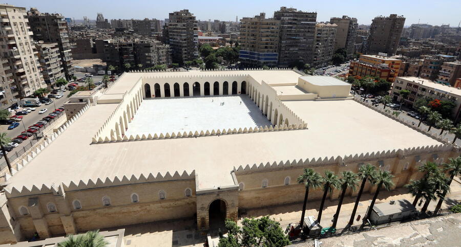 Historical Al-Zahir Baybars Mosque after its restoration © 