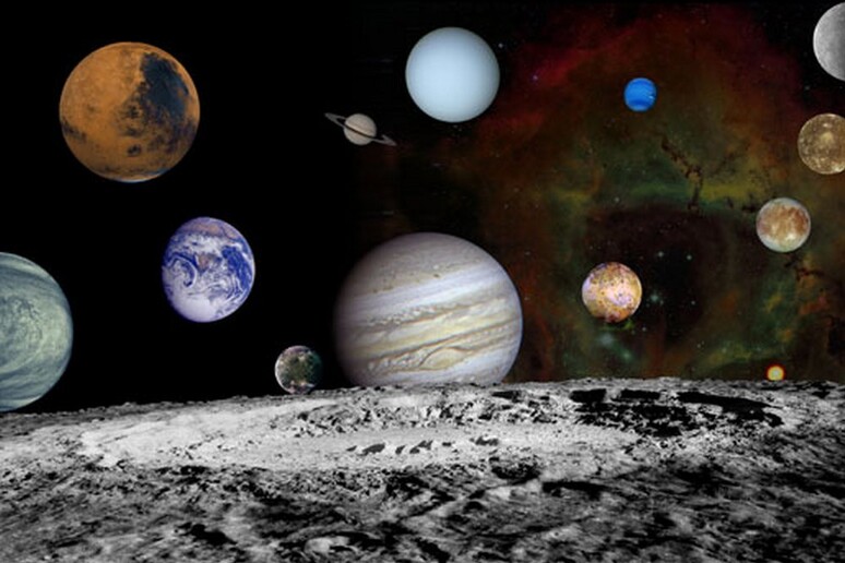 Rappresentazione grafica dei pianeti del nostro Sistema Solare (fonte: NASA) - RIPRODUZIONE RISERVATA