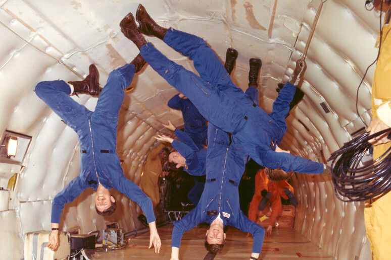 . Astronauti in addestramento sperimentano la microgravità (fonte: NASA) - RIPRODUZIONE RISERVATA