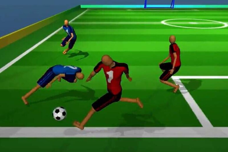 Machine learning football simulator. Credit: Science Robotics (2022) - RIPRODUZIONE RISERVATA