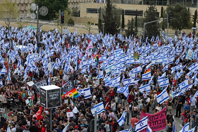 Proteste in Israele © ANSA/AFP