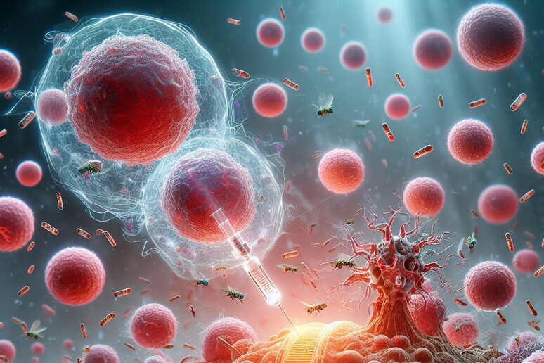 Le cellule del sistema immunitario possono essere riprogrammate per combattere le cellule senescenti (fonte: immagine generata dal sistema di IA Microsoft Bing - Image Creator) -     RIPRODUZIONE RISERVATA
